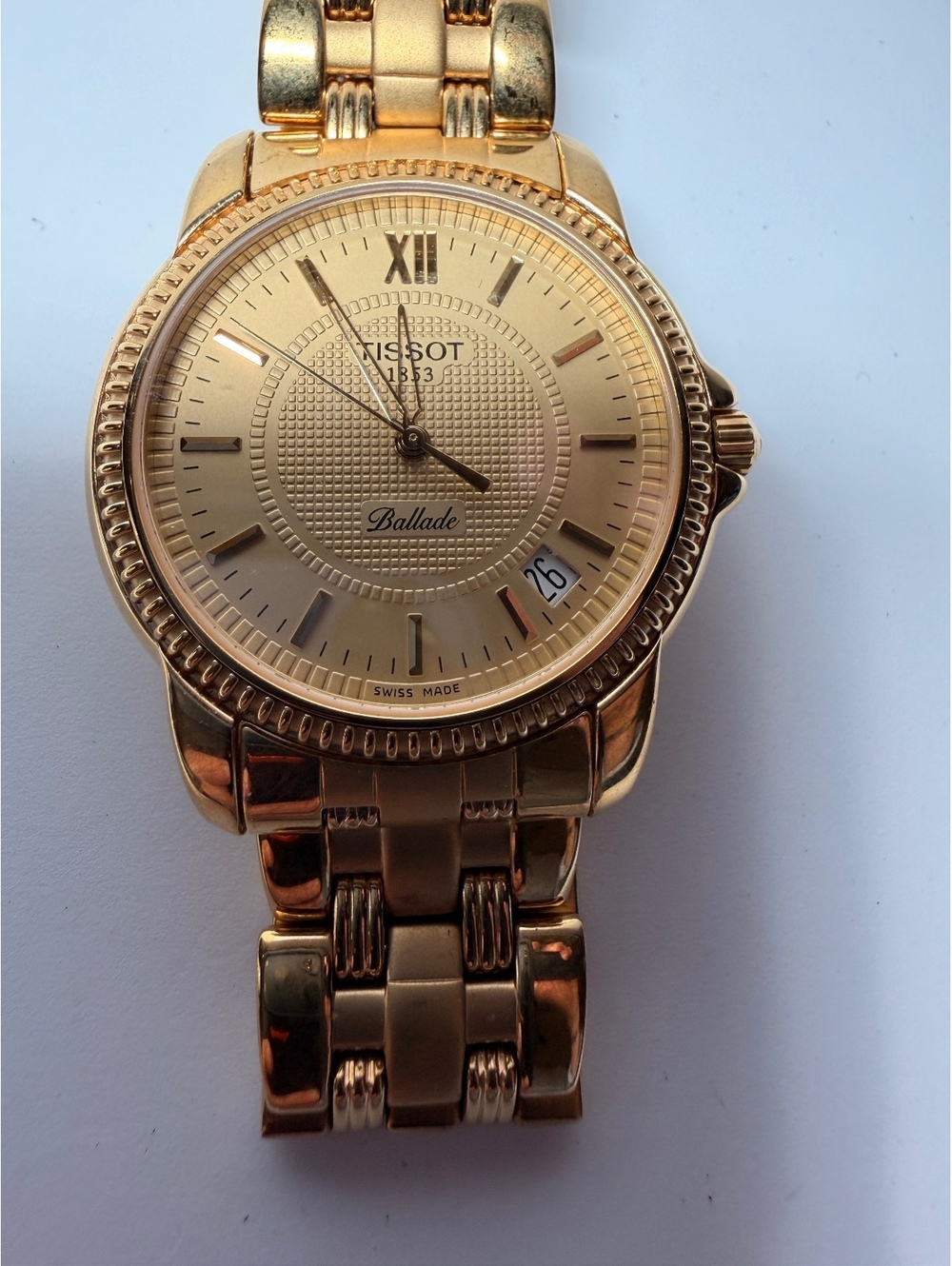 Tissot Ballade 34mm Gold Tone Swiss Made Wristwatch with Date